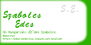 szabolcs edes business card